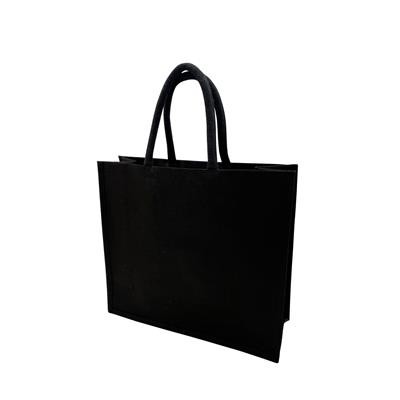 Picture of KIBOKO BLACK 100% CANVAS LAMINATED ECO SHOPPER 10OZ BAG.