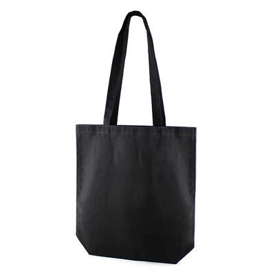 Picture of KINDI BLACK 100% CANVAS ECO SHOPPER 10OZ TOTE BAG with Long Handles.