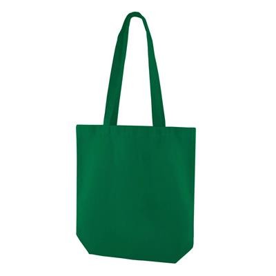 Picture of KINDI EMERALD GREEN 100% CANVAS ECO SHOPPER 10OZ TOTE BAG with Long Handles