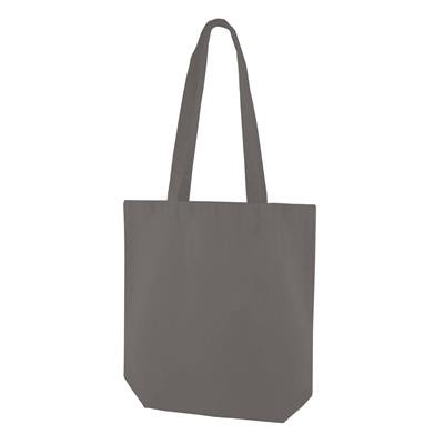 Picture of KINDI GREY 100% CANVAS ECO SHOPPER 10OZ TOTE BAG with Long Handles