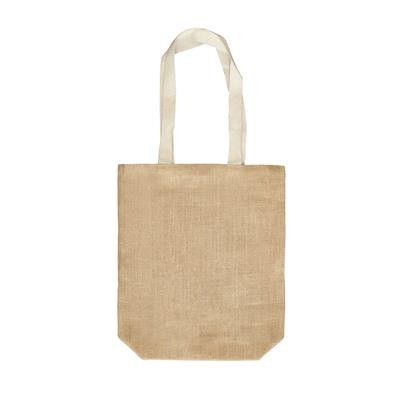 Picture of KOBE 100% ECO NATURAL NON-LAMINATED JUTE BAG with Long Cotton Webbing Handles