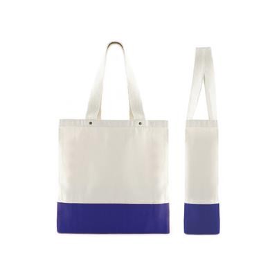 Picture of KOMBA BLUE 100% CANVAS ECO SHOPPER 10OZ TOTE BAG.