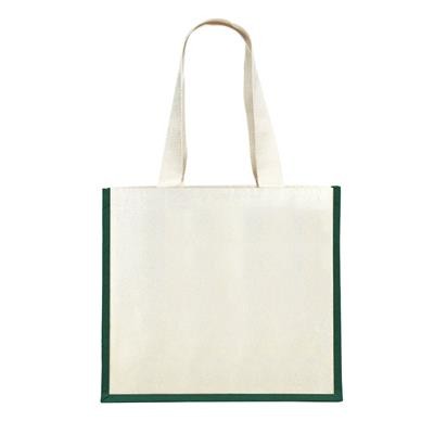 Picture of KONGONI GREEN 100% COTTON ECO SHOPPER 10OZ TOTE BAG with Dyed Gusset & Long Handles