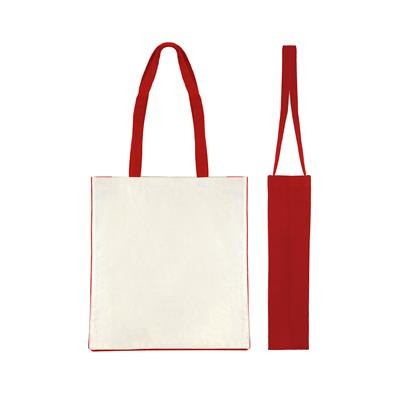 Picture of KUKU RED 100% CANVAS ECO SHOPPER 10OZ TOTE BAG
