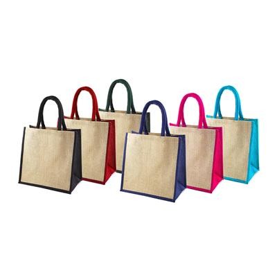 Picture of MAMBA CT MEDIUM LAMINATED JUTE SHOPPER with Dyed Handles & Gussets