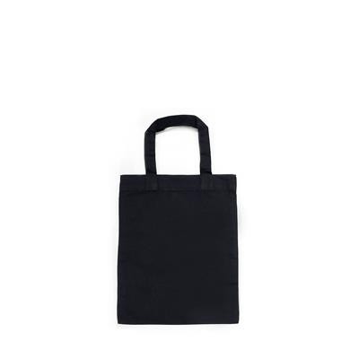 Picture of MINI COTTON FC BLACK 5OZ COTTON SHOPPER with Short Handles