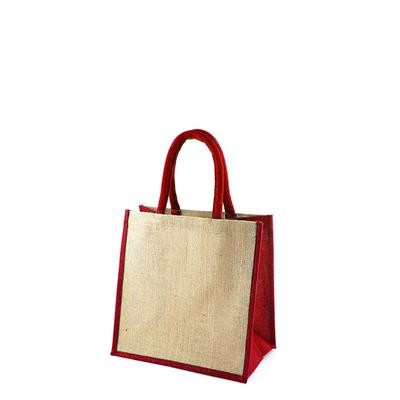 Picture of MAMBA CT RED 100% ECO MEDIUM LAMINATED JUTE BAG