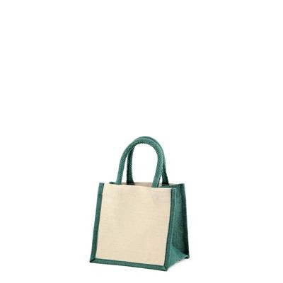 Picture of MINI JUKO GREEN 100% ECO LAMINATED JUTTON BAG