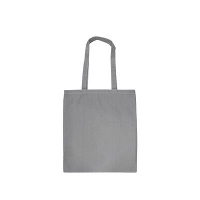 Picture of MONDO WARM GREY 100% COTTON ECO SHOPPER 5OZ TOTE BAG with Long Handles.