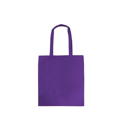 Picture of MONDO PURPLE 100% COTTON ECO SHOPPER 5OZ TOTE BAG with Long Handles