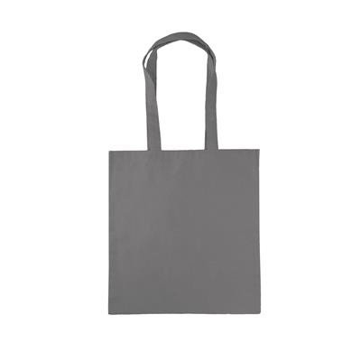 Picture of NYOKA GREY 8OZ DYED CANVAS ECO SHOPPER TOTE BAG with Long Handles.