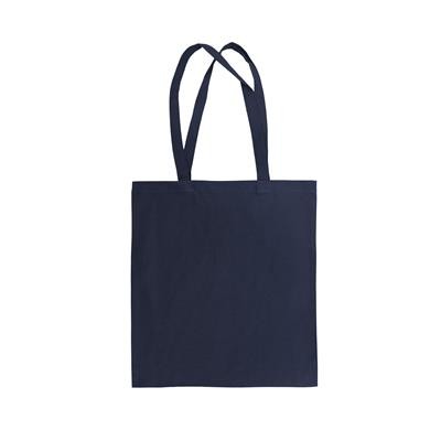Picture of NYOKA NAVY 8OZ DYED CANVAS ECO SHOPPER TOTE BAG with Long Handles
