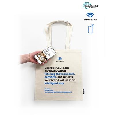 Picture of SMART BAG™ NATURAL 8OZ GRS RECYCLED COTTON NFC TOTE