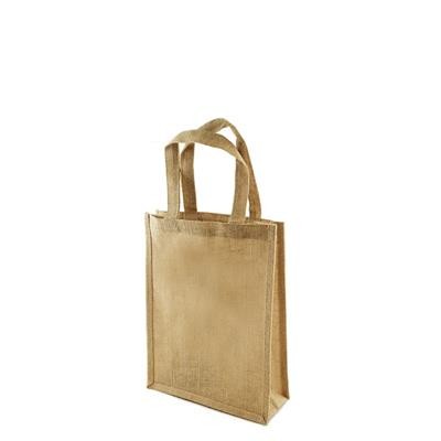 Picture of SAMAKI 100% ECO LAMINATED JUTE BAG with Short Jute Handles