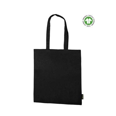 Picture of SILI FC 5OZ ORGANIC BLACK COTTON ECO SHOPPER with Long Handles.