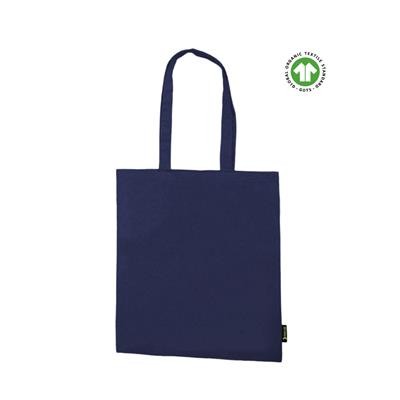 Picture of SILI FC 5OZ ORGANIC NAVY COTTON ECO SHOPPER with Long Handles.