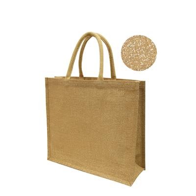 Picture of SUNGURU 100% NATURAL LAMINATED JUTE NATURAL TOTE BAG.