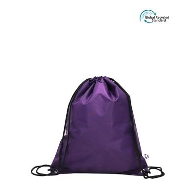 Picture of TOMBO ECO 100% RPET PURPLE BAG with Drawstring Closure