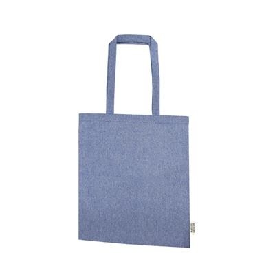 Picture of TUTU BLUE 80% RECYCLED COTTON + 20% RPET 5OZ BAG with Long Self Handles.