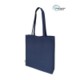 Picture of KOLI 10OZ DYED NAVY 80% RECYCLED COTTON AND 20% RPET BAG with Long Handles
