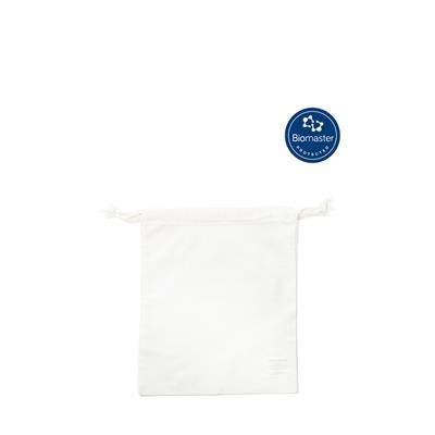 Picture of 5OZ(140 GSM) LARGE ANTIMICROBIAL COTTON DRAWSTRING POUCH.