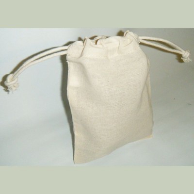 Picture of NATURAL COTTON MEDIUM DRAWSTRING POUCH in Natural