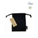 Picture of RPET POUCH BLACK ECO DRAWSTRING 5OZ POUCH