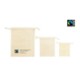 Picture of SMALL FAIRTRADE COTTON DRAWSTRING 5OZ POUCH with Cotton Tape Drawstring
