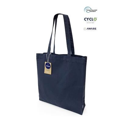 Picture of TAA NAVY ECO SHOPPER 10OZ TOTE BAG.