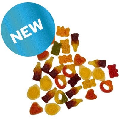 Picture of GUMMY MIX in a Personalised Tubby Tube 200G.