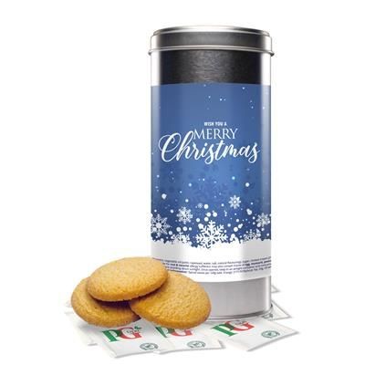 Picture of CLOTTED CREAM SHORTBREAD BISCUIT with 8 Tea Bags in a Personalised Tin 200G