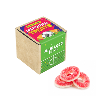 Picture of MATCHDAY TREATS - ECO KRAFT CUBE - WATERMELON RINGS