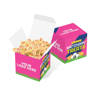 Picture of MATCHDAY TREATS - ECO MAXI CUBE - WHITE CHOC JAZZIE STARS