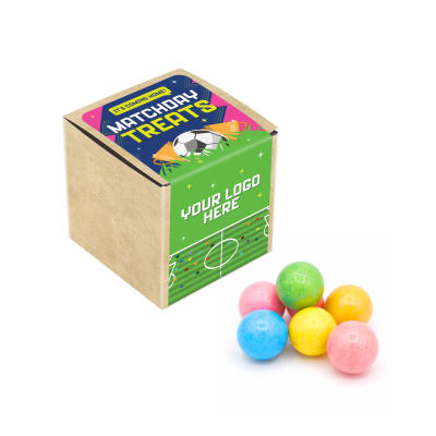Picture of MATCHDAY TREATS - ECO KRAFT CUBE - BUBBLEGUM BALLS
