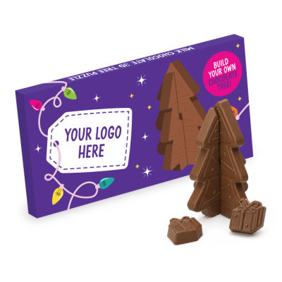 Picture of WINTER COLLECTION - ECO TREE BOX - 3D CHOCOLATE TREE