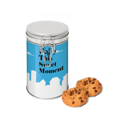 Picture of FLIP TOP TIN with MARYLAND COOKIE OR BISCUIT in Silver.