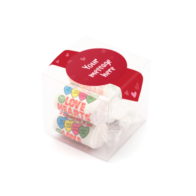 Picture of VALENTINES – CLEAR TRANSPARENT CUBE - LOVE HEARTS®