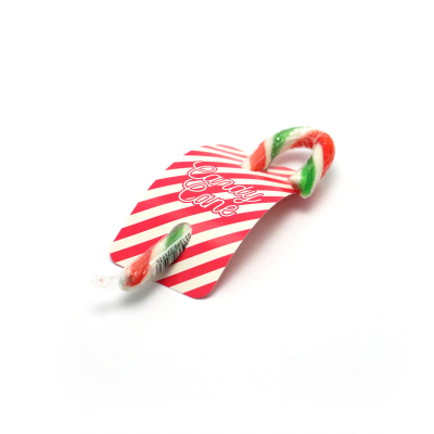 Picture of WINTER COLLECTION - ECO INFO CARD - PEPPERMINT CANDY CANE - 20G