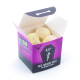 Picture of HALLOWEEN - ECO MAXI CUBE - WHITE CHOCOLATE SKULLS - X4