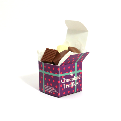 Picture of WINTER COLLECTION - ECO MAXI CUBE - 4X CHOCOLATE TRUFFLES
