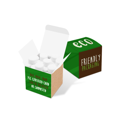 Picture of ECO RANGE - ECO MINI CUBE BOX - MIDI MINTS.