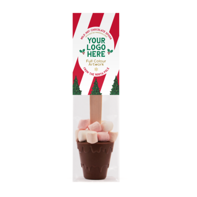 Picture of ECO RANGE - INFO CARD - HOT CHOCOLATE SPOON - with Marshmallows