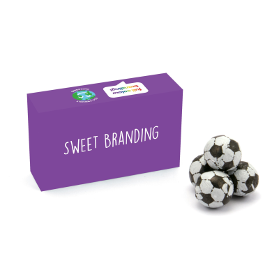 Picture of ECO RANGE - ECO MAXI BOX - CHOCOLATE FOOTBALLS