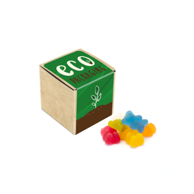 Picture of ECO RANGE - ECO KRAFT CUBE - VEGAN BEARS - 40G