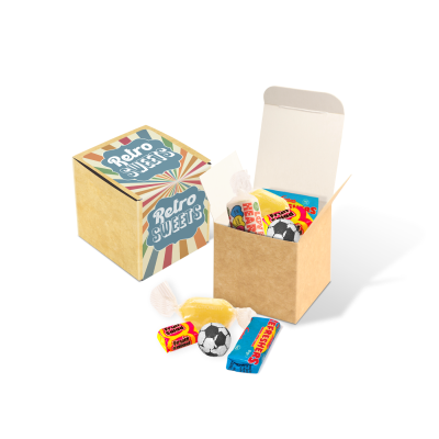 Picture of VALENTINES - ECO KRAFT CUBE - LOVE HEARTS®