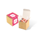 Picture of ECO RANGE - ECO KRAFT CUBE - LOVE HEARTS®
