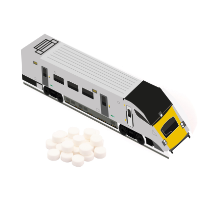 Picture of ECO RANGE - ECO TRAIN BOX - MIDI MINTS.