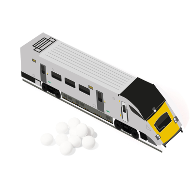 Picture of ECO RANGE - ECO TRAIN BOX - MINTS IMPERIALS.