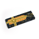 Picture of PARTY TIME - ECO 12 BATON BAR BOX - GOLD CHOCOLATE BAR - PRESENT BOX - 32% COCOA