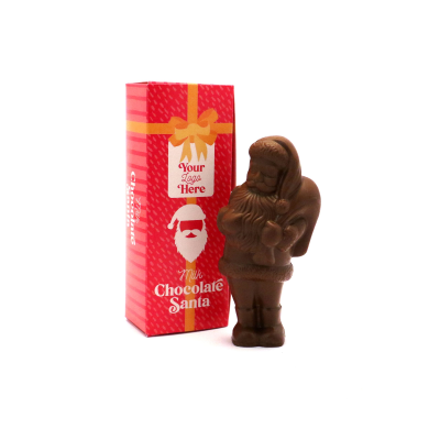 Picture of WINTER COLLECTION - ECO FLIP TOP BOX - 41% MILK CHOCOLATE FATHER CHRISTMAS SANTA.